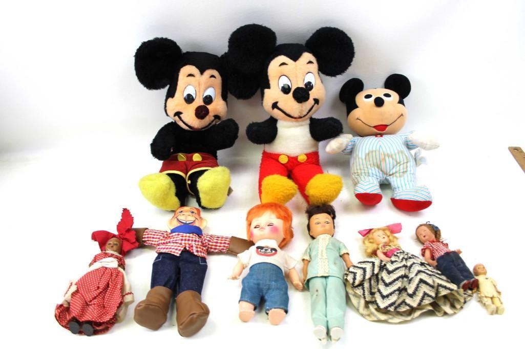 Lot of Vintage Dolls and Plush incl Howdy Doody , (1 of 4)