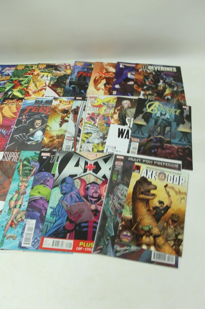 Lot of 32 Comic Books Including Wolverines, A Force, (1 of 3)