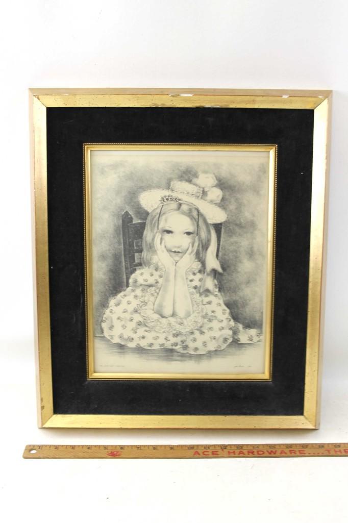 Framed Print "The White Hat" Julia Thecla (1 of 5)