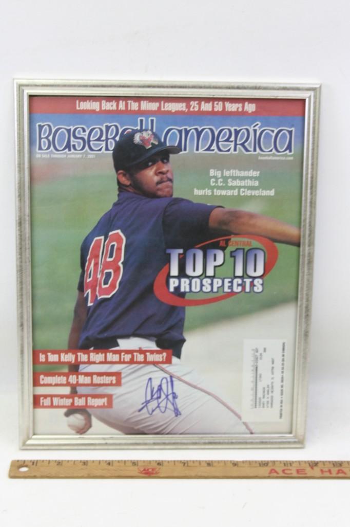 Framed Autographed C.C. Sabathia - Former Baseball All (1 of 3)