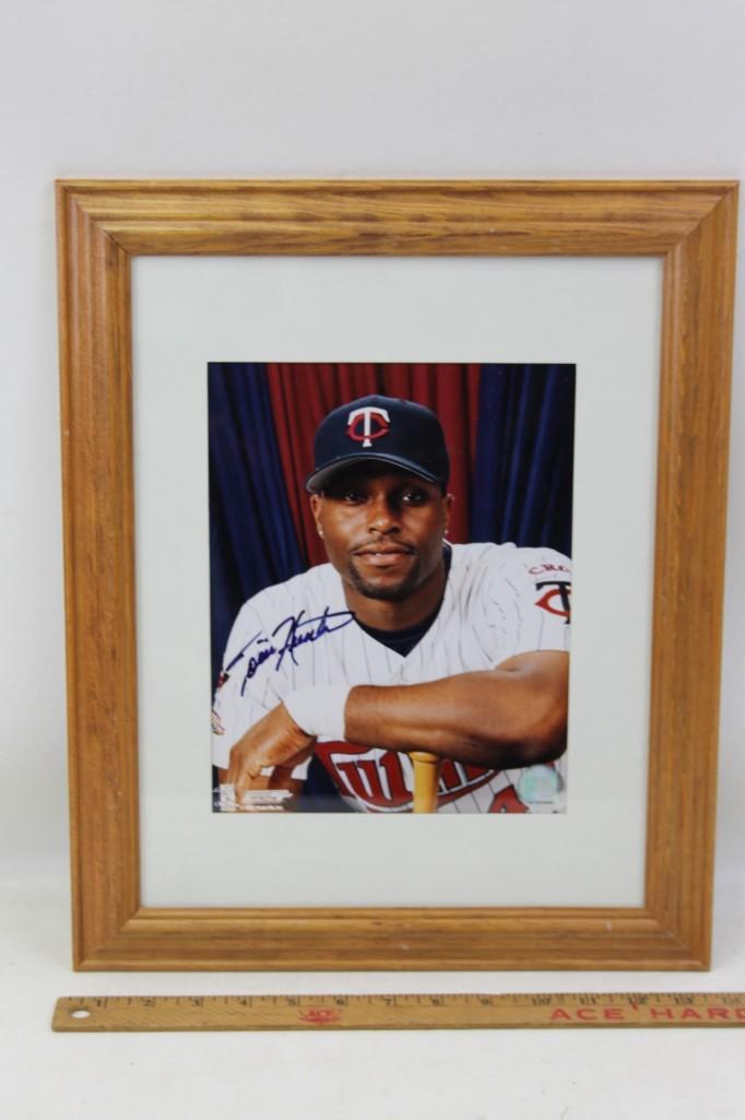 Framed Autographed Photo of Torii Hunter Former (1 of 3)
