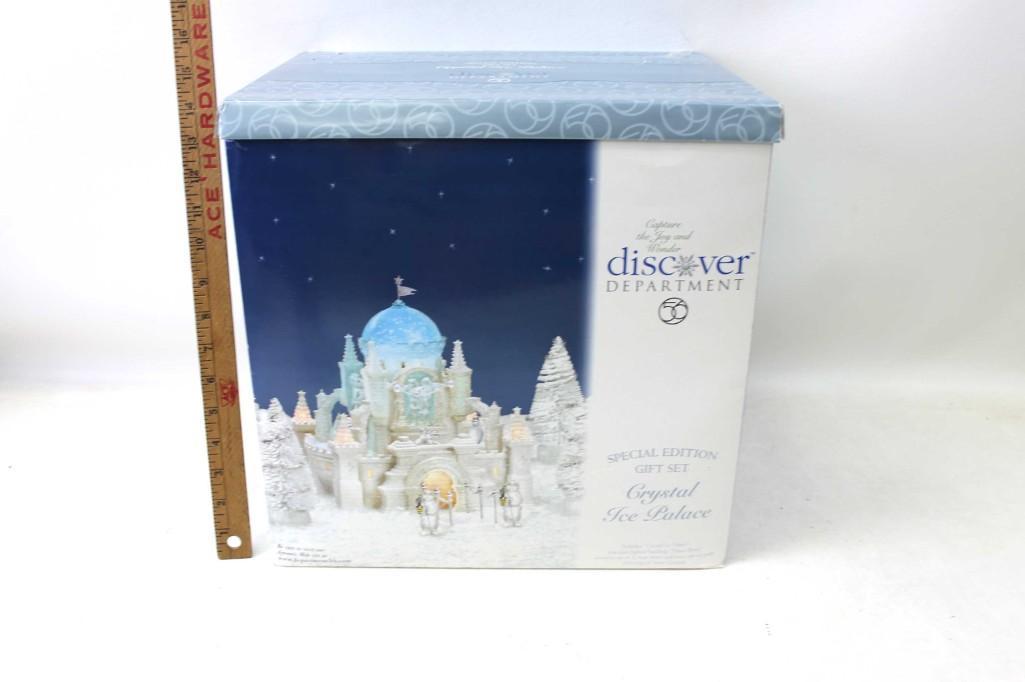 Dept 56 Crystal Ice Palace: Department 56 Special Edition Gift Set Crystal Ice Palace in Original Box Christmas Village Item