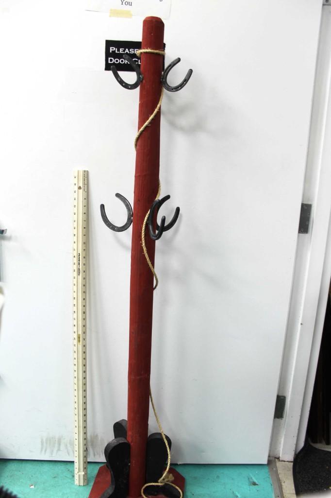 Western Horseshoe Coat Rack: Western Horseshoe Coat Rack . Great gift for a horse or rodeo lover or just someone with a rustic or western themed home or cabin