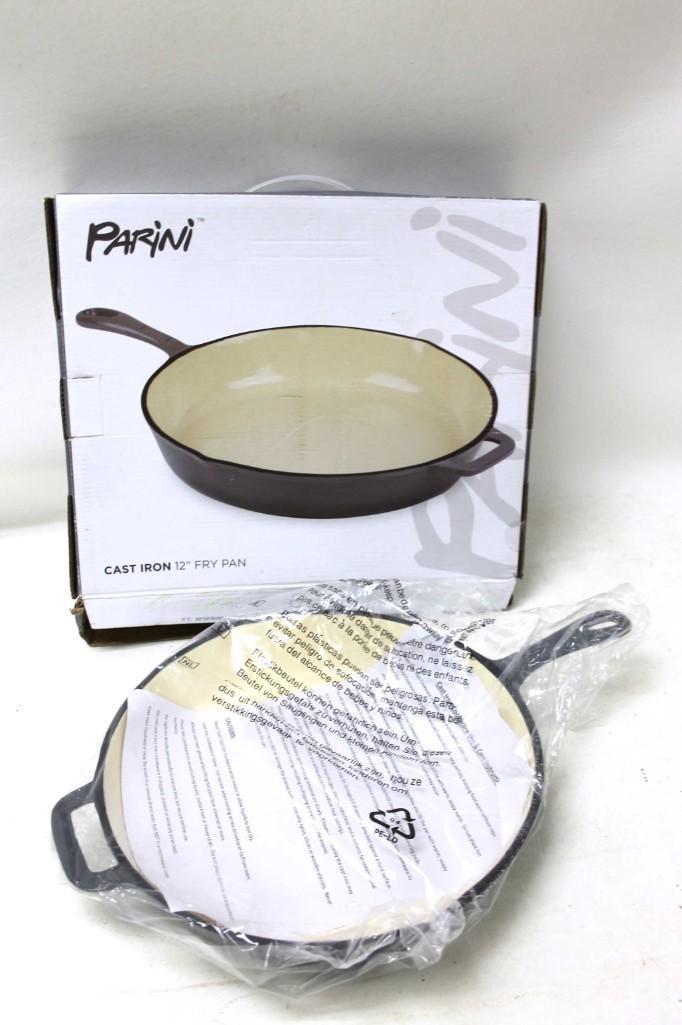 New Parini Cast Iron Fry Pan or Skillet: New in Box Parini Cast Iron 12" Skillet or Frying Pan