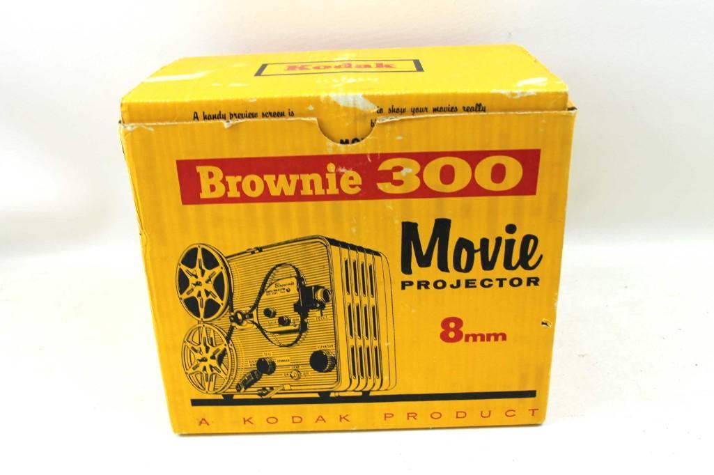 Kodak Brownie 300 Movie Projector in Original Box: Kodak Brownie 300 Movie Projector in Original Box