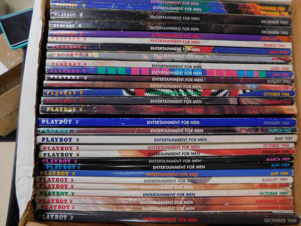 Lot of 30 Playboy Magazines from 1985-1989: Lot of 30 Playboy Magazines from 1985-1989 Includes some duplicates