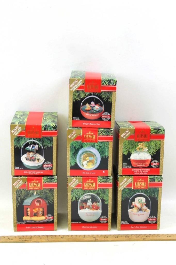 Lot of 7 Hallmark Keepsake Ornaments in Original Boxes (1 of 3)