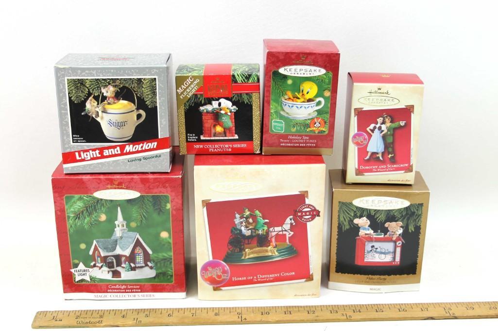 Lot of 7 Hallmark Keepsake Ornaments in Original Boxes (1 of 3)