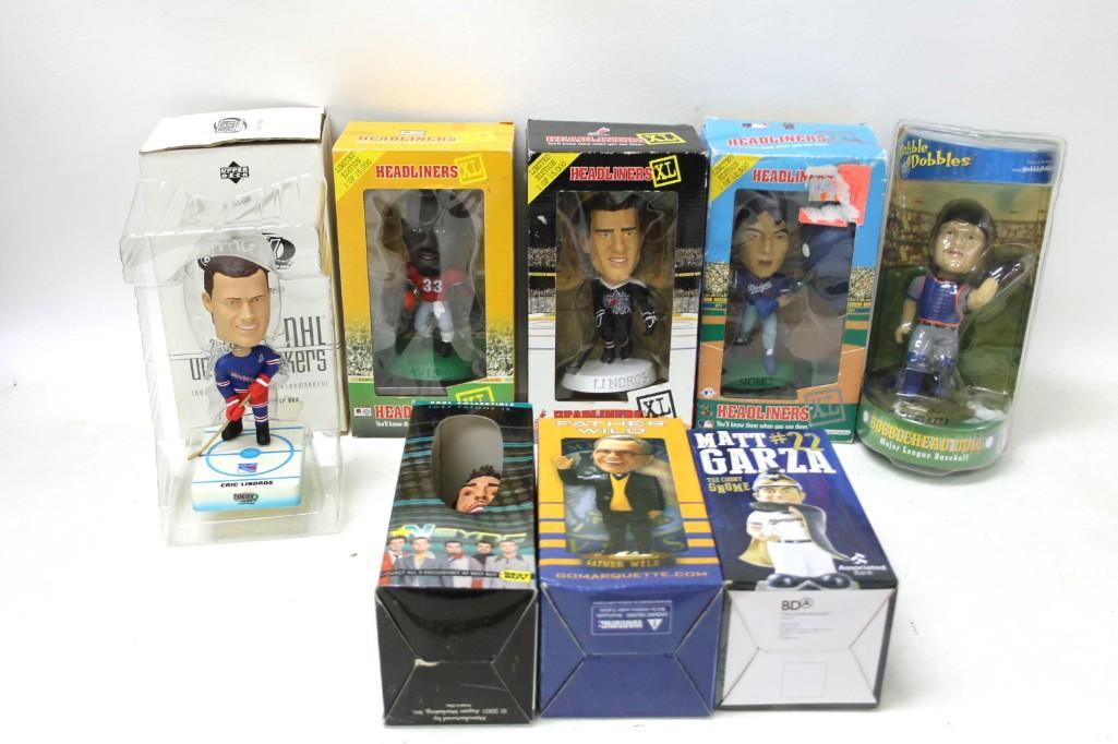 Lot of 8 Bobbleheads and Figures incl Joey Fatone Jr ,: Lot of 8 Bobbleheads and Figures incl Joey Fatone Jr from Nsync bobblehead , Matt Garza , Father Wild , Hideo Nomo , Eric Lindros , and more