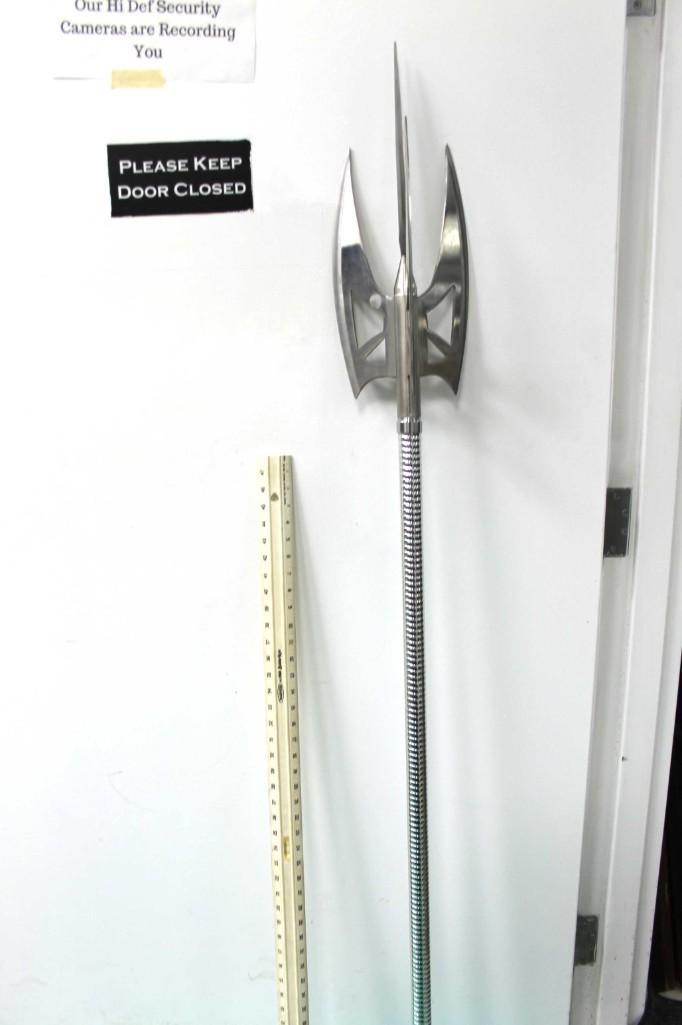 Replica of Finick Odair's Trident from The Hunger Games: Replica of Finick Odair's Trident from The Hunger Games Note: This is VERY SHARP, both on the blades and on the other end as well. If you are the buyer, please BE CAREFUL!
