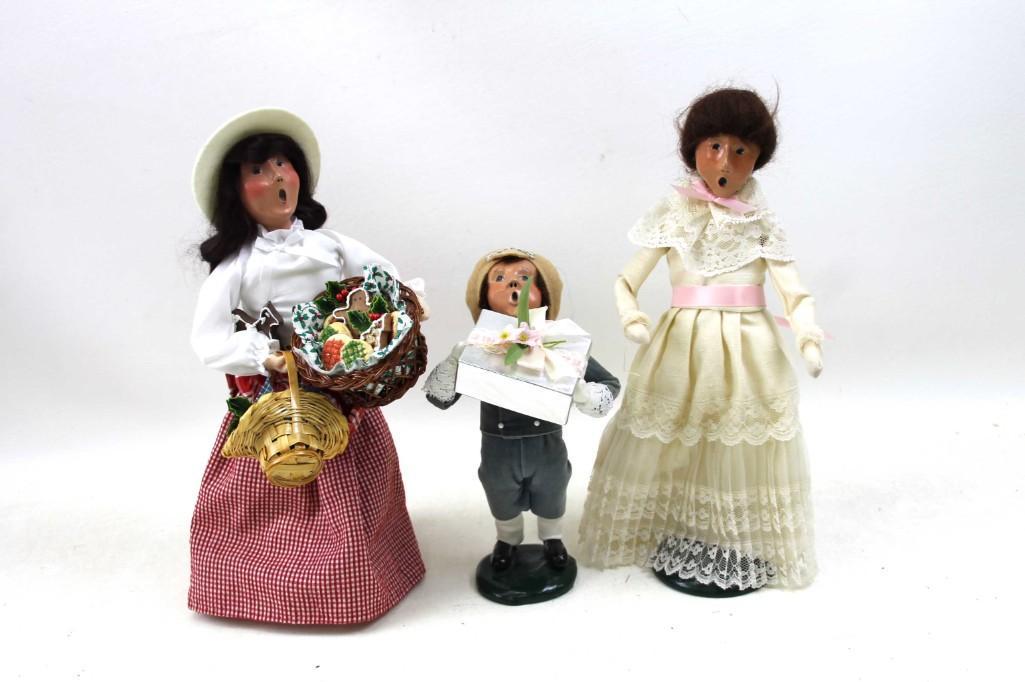 Lot of 3 Byers Choice The Carolers Dolls (1 of 7)