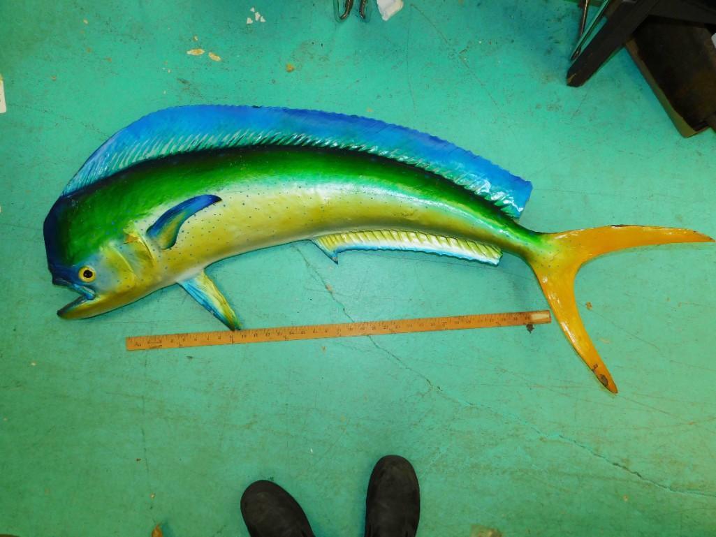 Dolphin Fish / Mahi Mahi - Probably painted Wood (1 of 5)