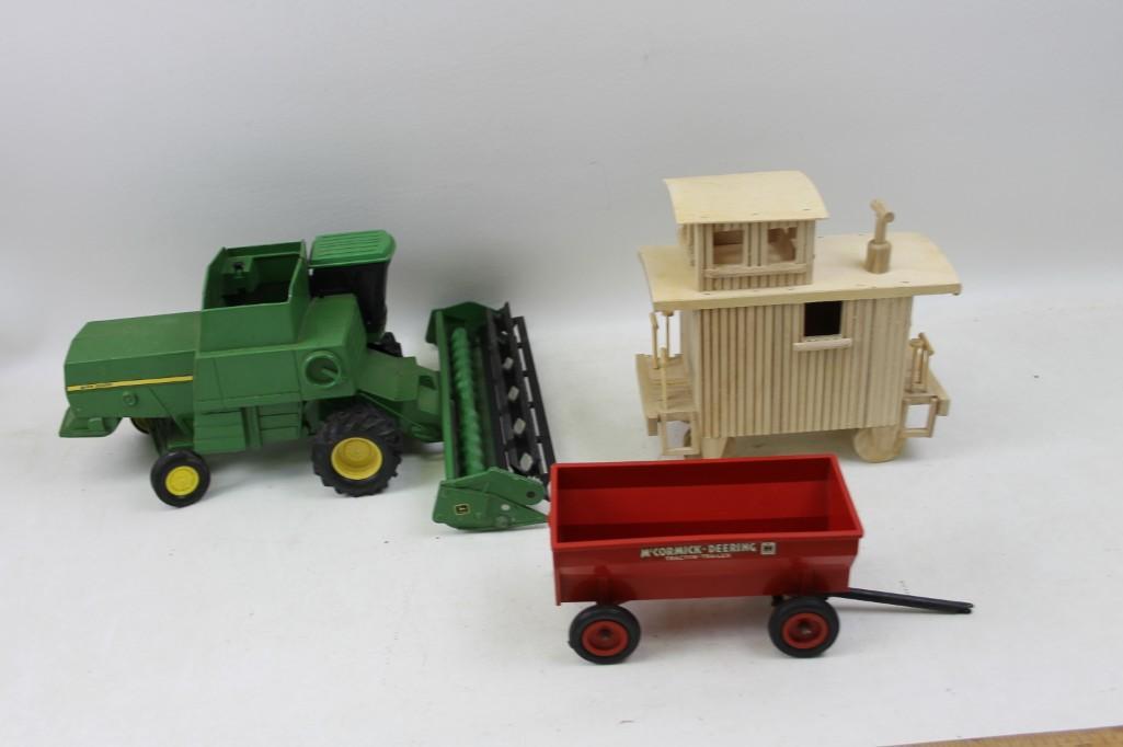 Toy Lot - Wooden Train, Tractor, etc. (1 of 6)