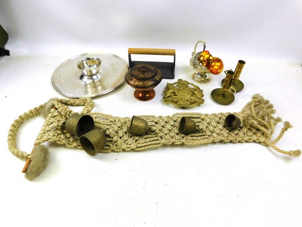 Lot of Home Decor incl Brass Candlestick Holders, Chip (1 of 8)