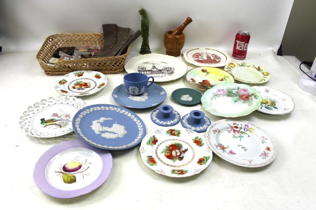 Large Lot of Plates and other Misc. including Wedgwood (1 of 4)