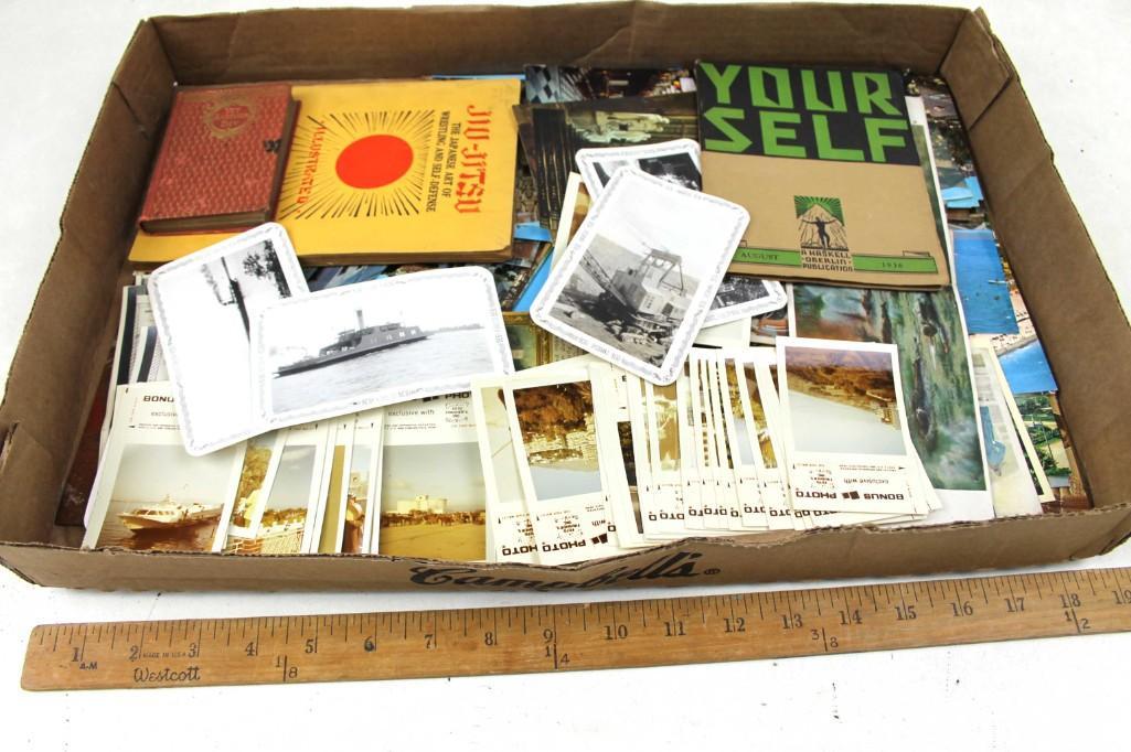 Lot of Vintage Books and Ephemera: Lot of Vintage Books and Ephemera