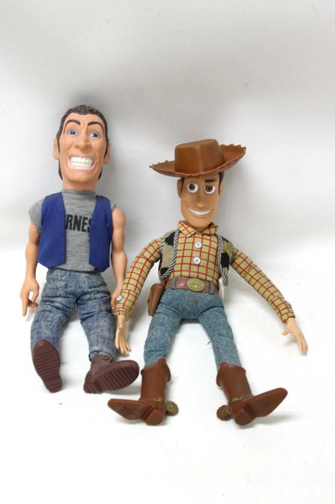 Lot of 2 Dolls incl Woody from Toy Story and Ernest: Lot of 2 Dolls incl Woody from Disney Toy Story and Ernest