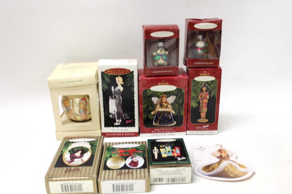 Lot of Christmas Ornaments incl Barbie Hallmark (1 of 4)