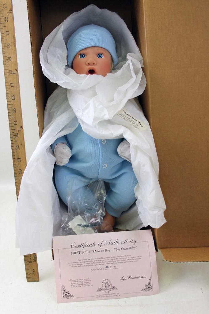 Lee Middleton First Born 19" Boy Doll NIB (1 of 5)
