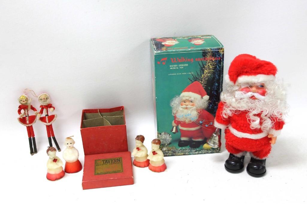 Vintage Christmas Lot incl Tavern Novelty Candles , (1 of 5)