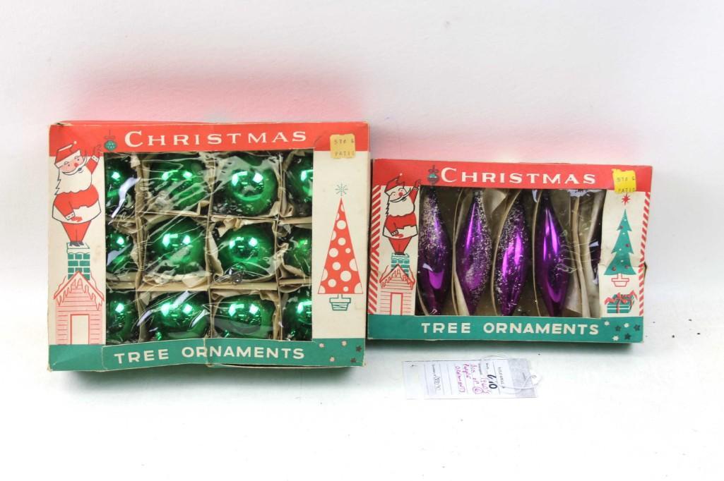 Vintage Fantasia Mercury Glass Christmas Ornaments in (1 of 6)