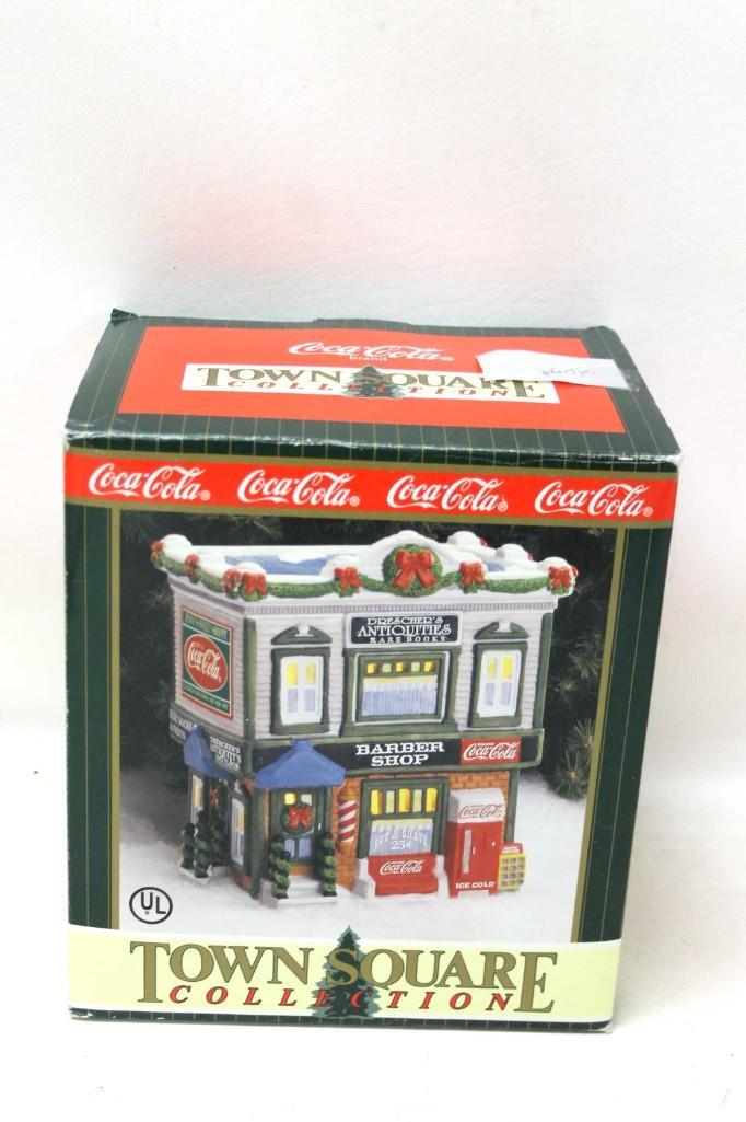 Coca Cola Town Square Christmas Village Town Barber (1 of 3)