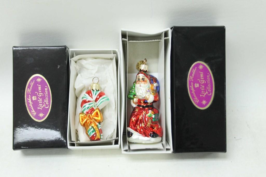 Lot of 2 Christopher Radko Christmas Ornaments (1 of 5)