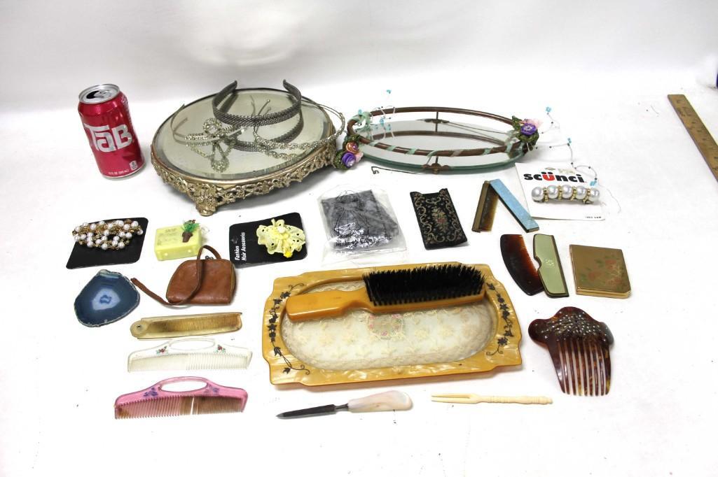 Lot of Beauty Items incl Vintage Celluloid , etc (1 of 6)