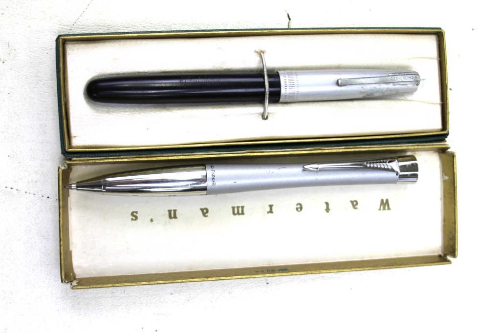 2 Nice Pens incl Waterman's Fountain Pen and Parker: 2 Nice Pens incl Waterman's Fountain Pen and Parker Ballpoint