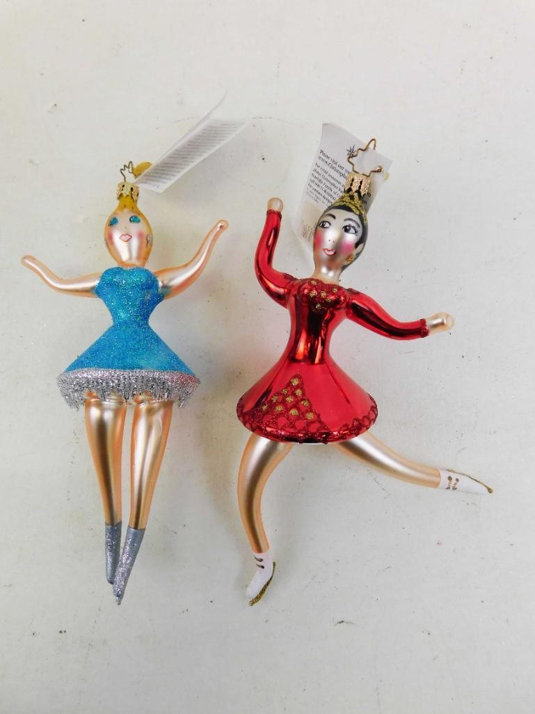 Radko Christmas Ornaments 2 Ice Skaters (1 of 3)