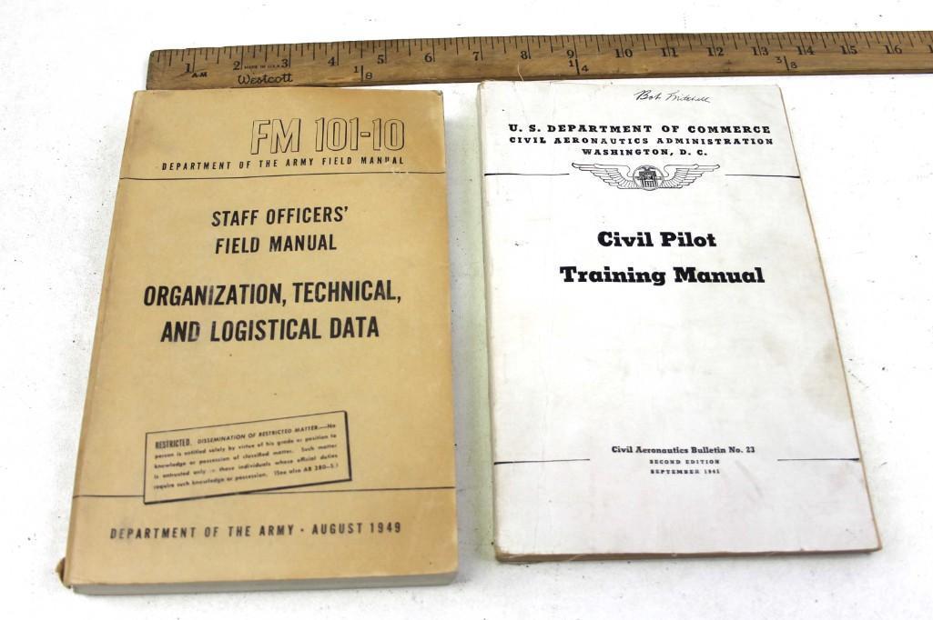 Lot of 2 Training Manuals incl Civil Pilot Training (1 of 5)