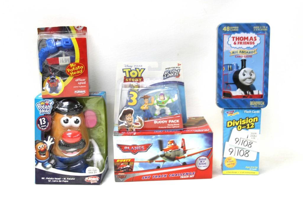 Toy Lot incl Mr Potato Head , Toy Story 3 Action: Toy Lot incl Mr Potato Head , Toy Story 3 Action Figures , Thomas & Friends Card Game, Planes Sky Track Challenge Track Set , Division Flash Cards