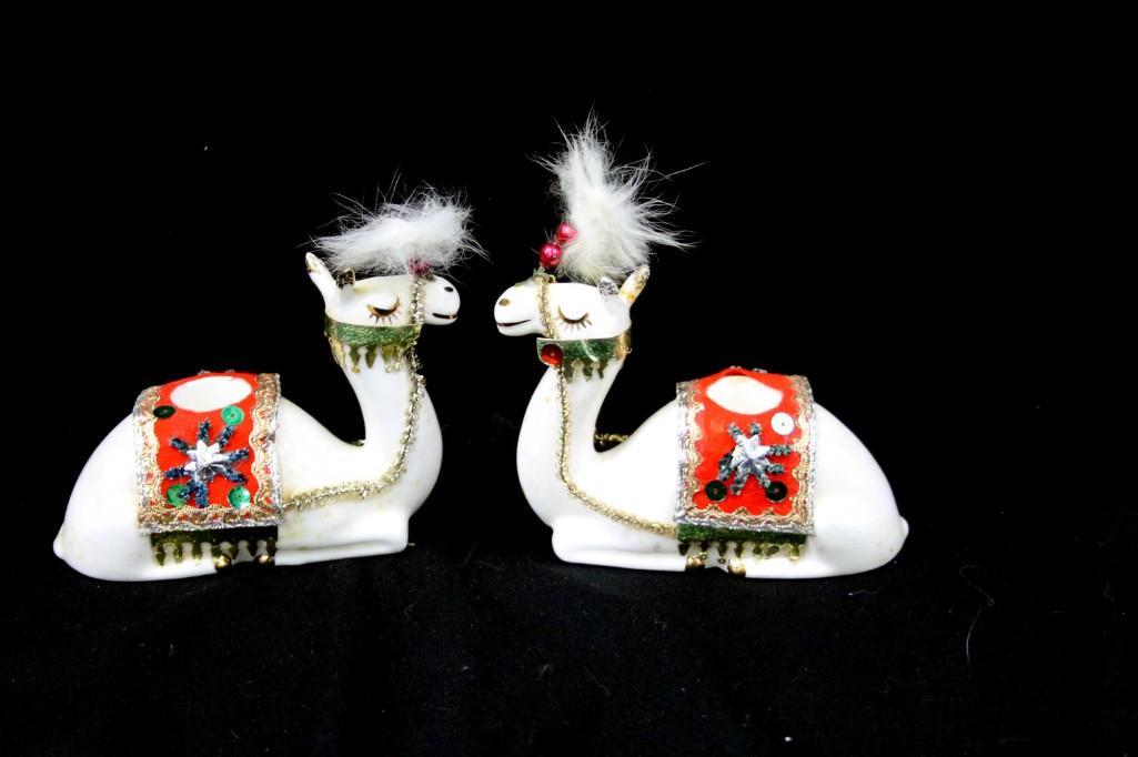 2 Vintage Holt Howard Camel Candle Holders 6416: Pair of vintage 1960 Holt Howard Candlestick Holders 6416