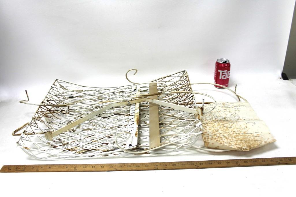Vintage Outdoor Metal Sled: Vintage Outdoor Metal Sled Condition: as is