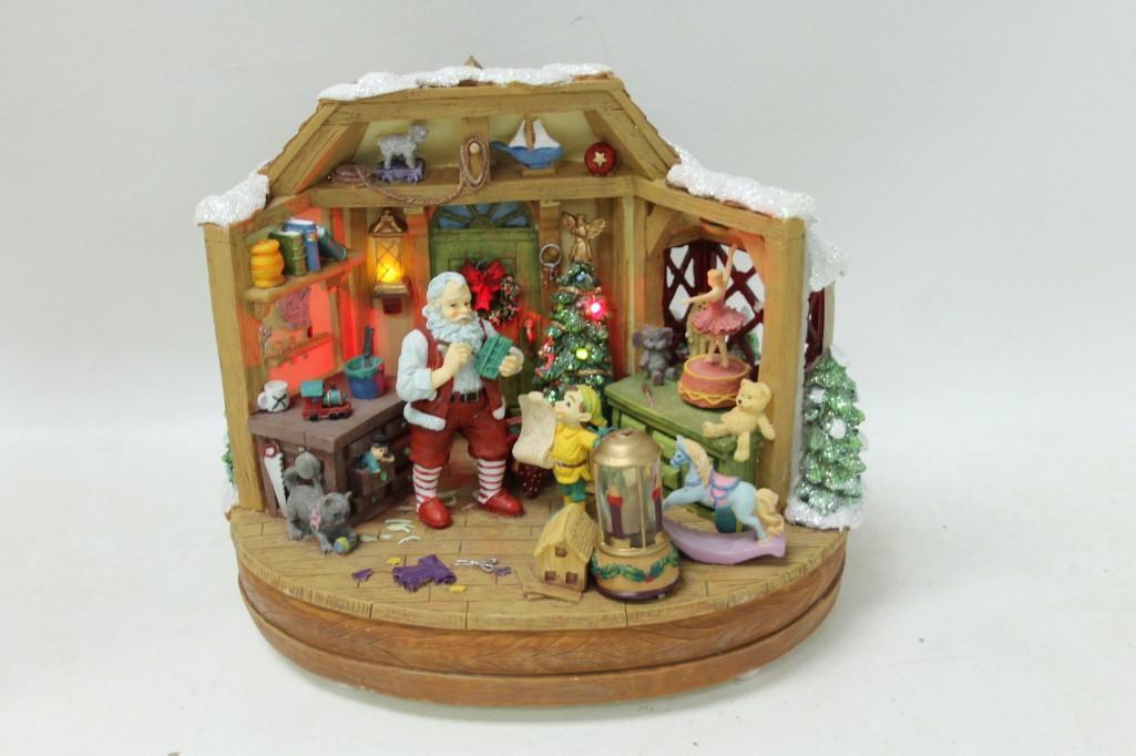 San Francisco Music Box Company Christmas Santa's: San Francisco Music Box Company Christmas Santa's Workshop Music Box