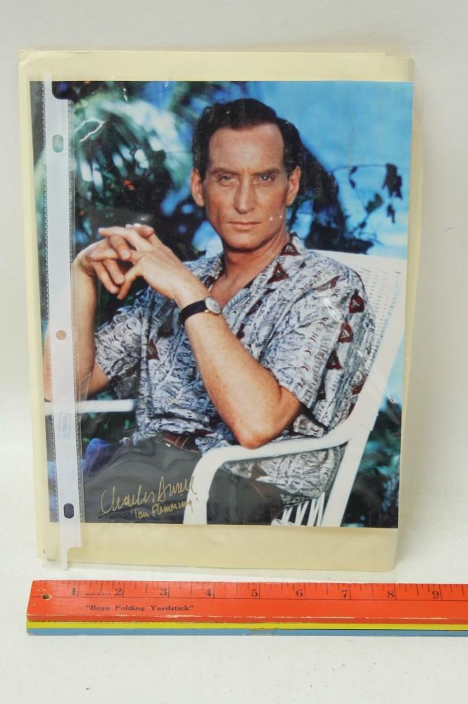 Charles Dance Framed Autographed Photo: Charles Dance Framed Autographed Photo Claus from James Bond and in Game of Thrones No COA