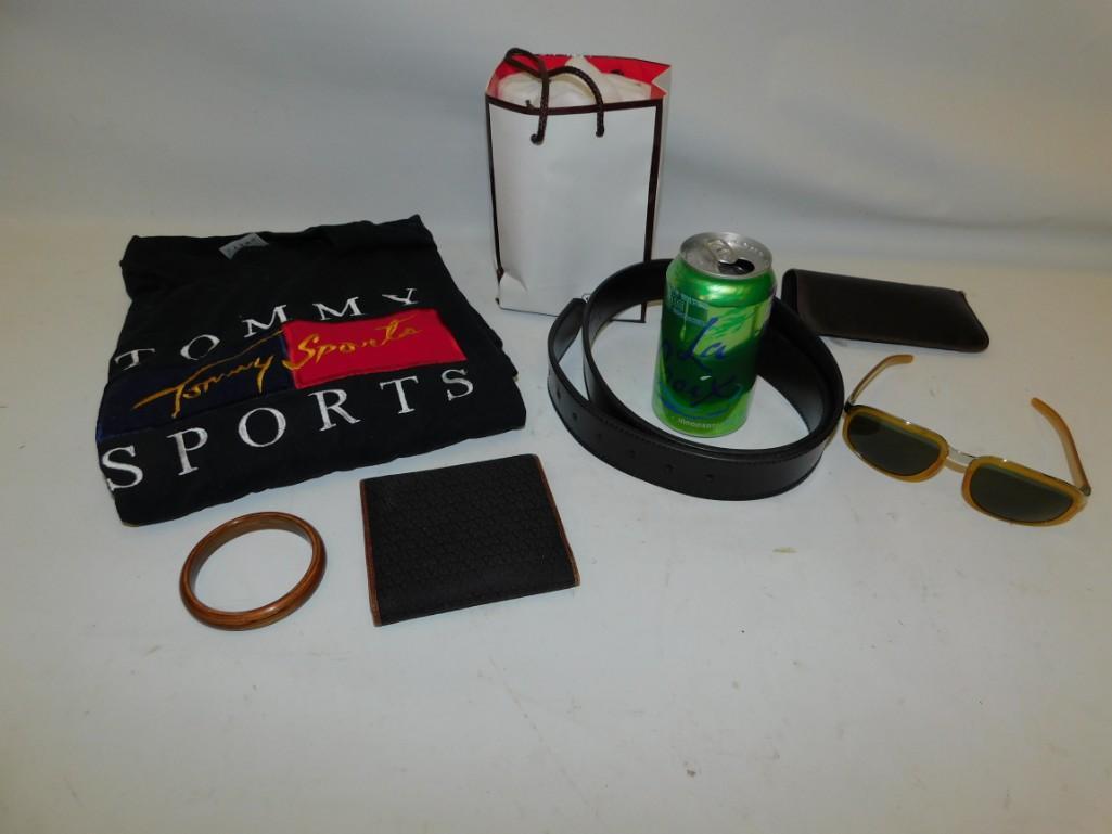 Designer Lot, Tommy Hilfiger Shirt, Valentino: Designer Lot, Tommy Hilfiger Shirt, Valentino Sunglasses, Coach, etc.