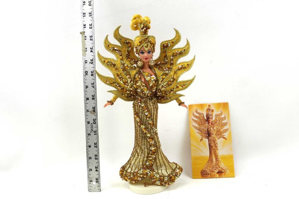 Bob Mackie 1995 Barbie Goddess of the Sun Limited: Bob Mackie 1995 Barbie Goddess of the Sun Limited Edition Doll with Stand