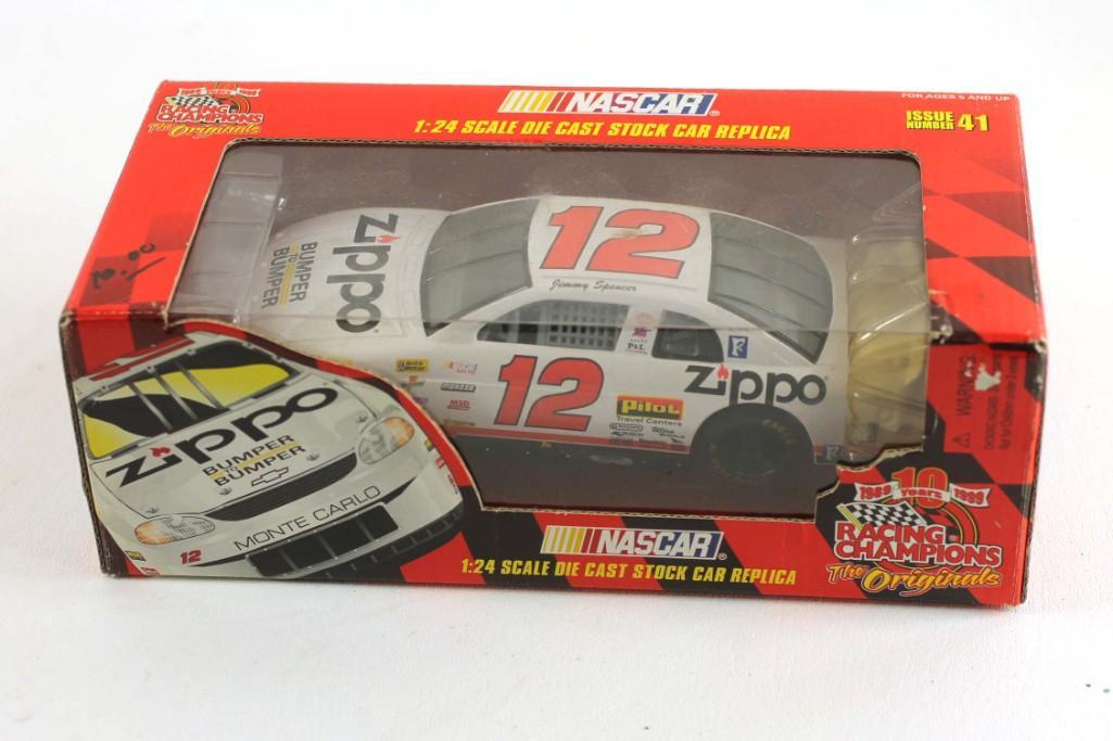 Racing Champions Die Cast Car Nascar Jimmy Spencer: Racing Champions Die Cast Car Nascar Jimmy Spencer Zippo Bumper to Bumper New in Box