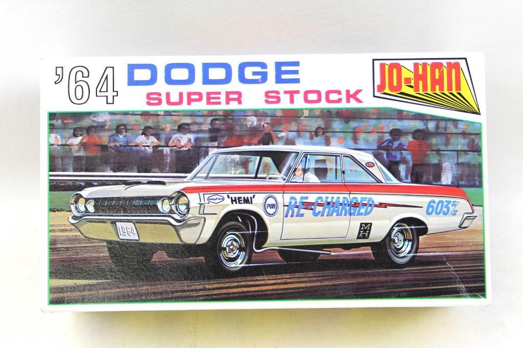 Jo-Han '64 Dodge Super Stock Model Car Kit: Jo-Han '64 Dodge Super Stock Model Car Kit . Includes everything that you see