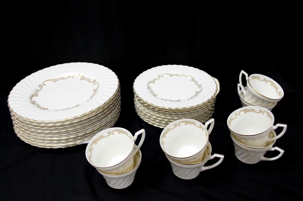 Baroque Syracuse China Plates and Cups: Baroque Syracuse China Plates and Cups