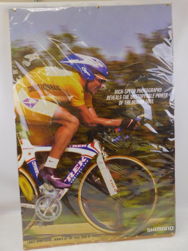 Lance Armstrong Shimano Poster and Print of famous: Lance Armstrong Shimano Poster and Print of famous landmarks Famous landmarks include Mount Rushmore, the Eiffel Tower, Leaning Tower of Pisa, The Great Wall of China, The Taj Mahal, Statue of Liberty