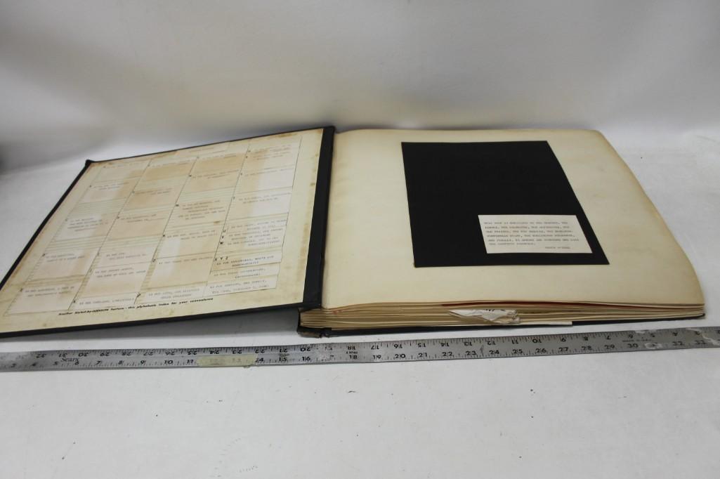 Vintage Scrapbook from the 1960's full of Political: Vintage Scrapbook from the 1960's full of Political Ephemera