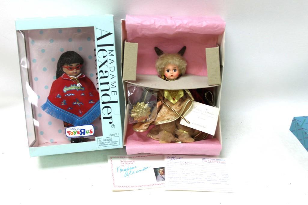 2 Madame Alexander Dolls incl Ugly Betty and Viking: 2 Madame Alexander Dolls incl Ugly Betty 8" Doll Tru Exclusive New in Box and Viking 8" Doll International Legends Mint in Box , Restrung