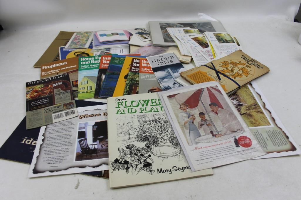 Lot of Vintage Ephemera: Lot of Vintage Ephemera Includes brochures, advertisements, etc. "A LOT"