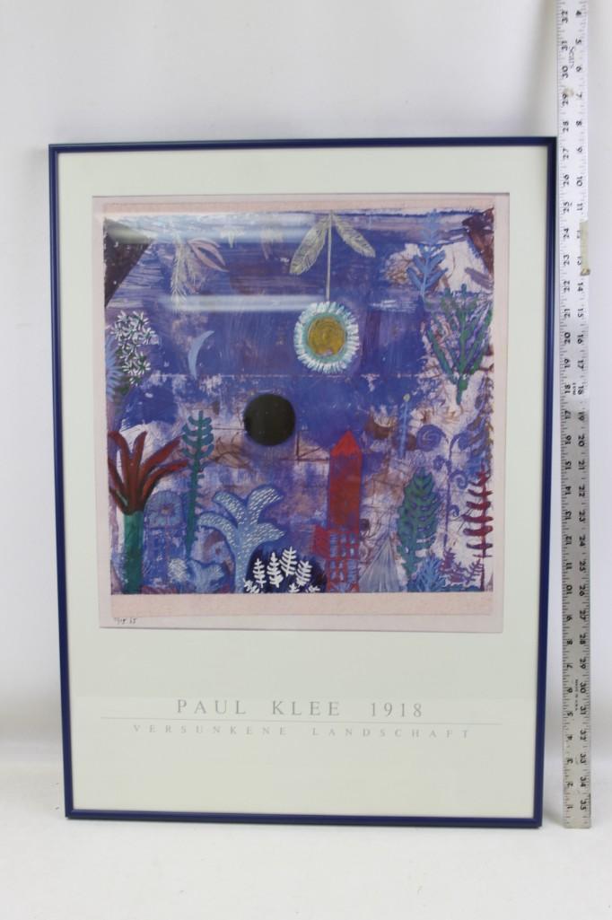 Paul Klee 1918 Versunkene Landschaft Framed Print: Paul Klee 1918 Versunkene Landschaft Framed Print Roughly 27.75" x 19.75"