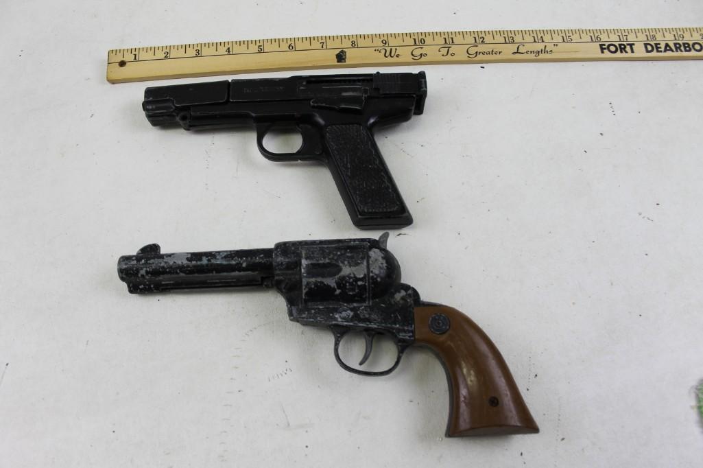 Vintage Toy Gun and a Marksman Spring BB Gun: Vintage Toy Gun and a Marksman Spring BB Gun BB Gun is untested. Toy gun clicks when you pull the trigger