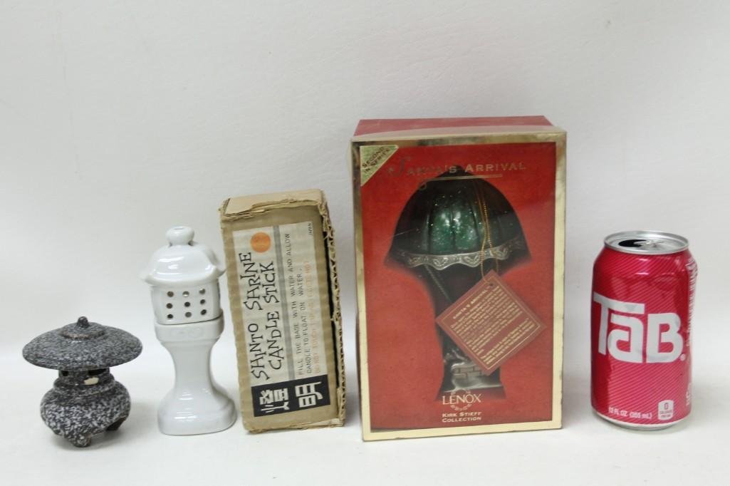 Lenox Kirk Stieff Santa's Arrival, Shinto Shrine Candle: Lenox Kirk Stieff Santa's Arrival, Shinto Shrine Candle Stick, etc.