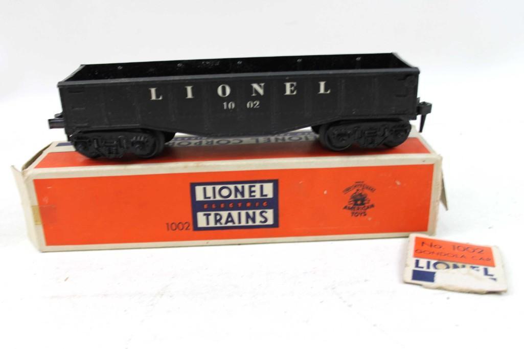 Lionel 1002 Gondola Train Car in Original Box O Gauge: Lionel 1002 Gondola Train Car in Original Box O Gauge