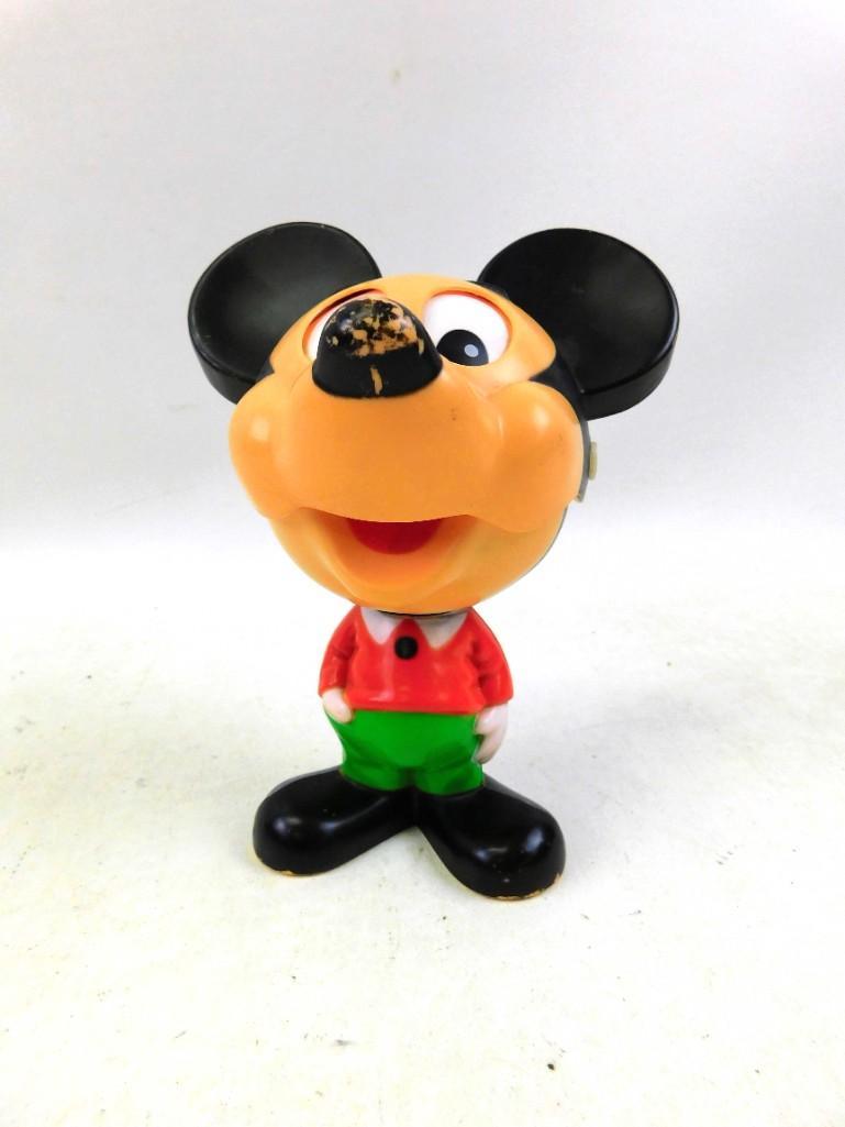 Vintage Mattel Chatter Chums Mickey Mouse Talking Pull: Vintage 1970s Mattel Disney Mickey Mouse Chatter Chums Pull String Talking Toy in working condition